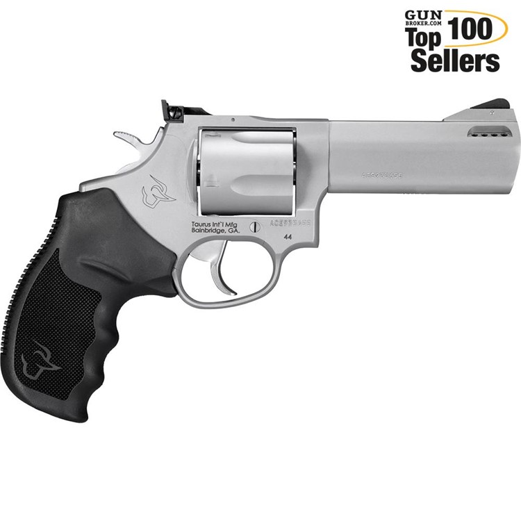 TAURUS Tracker 44 Large 44 Magnum 4in 5rd Stainless Revolver (2-440049TKR)-img-0