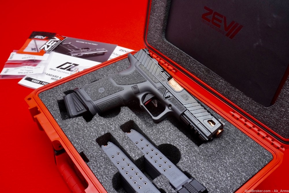 Desired Zev OZ9 Semi Auto Pistol 9mm In Hard Case w/All Accessories!-img-0