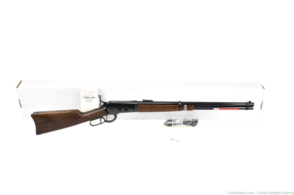 Winchester Model 1886 .45-70 Govt Lever Action Rifle 22" Black Walnut-img-1