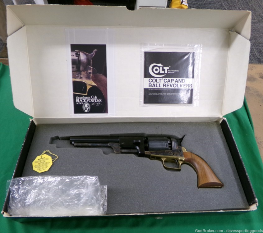 COLT 2ND MODEL DRAGOON 44 CAL AUTHENTIC SERIES BLACK POWDER REVOLVER IN BOX-img-0