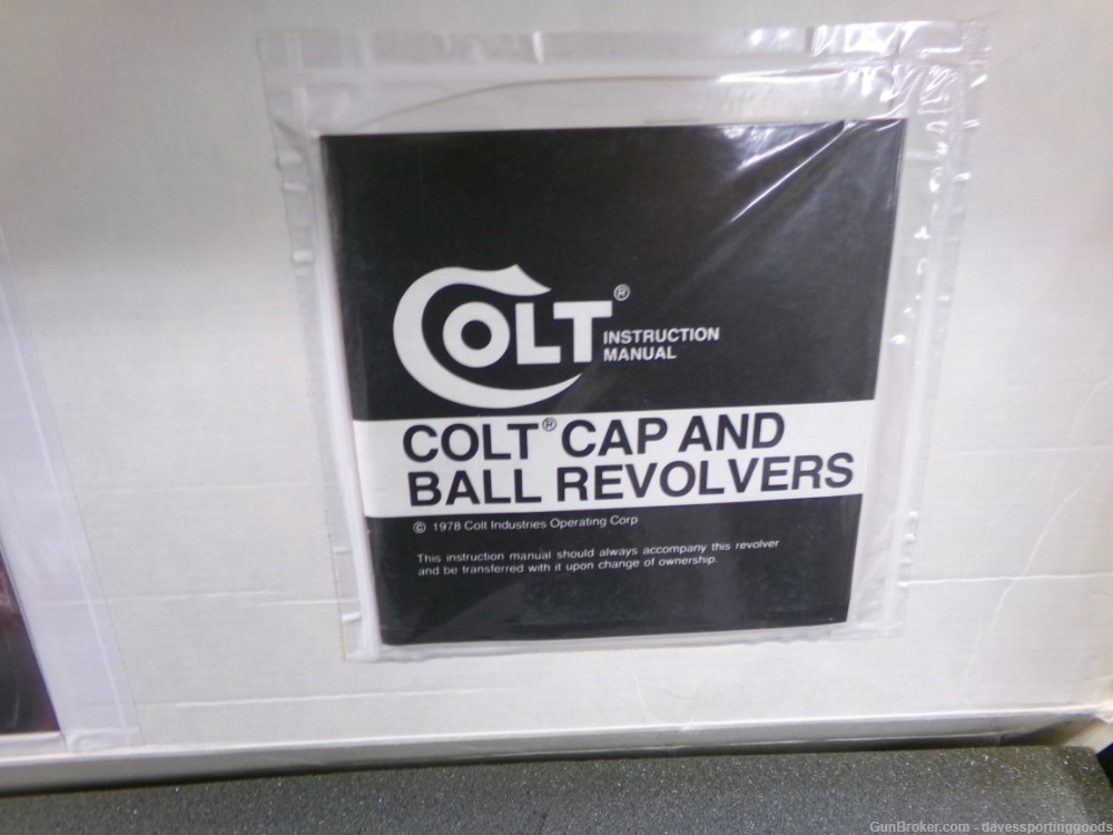 COLT 2ND MODEL DRAGOON 44 CAL AUTHENTIC SERIES BLACK POWDER REVOLVER IN BOX-img-19
