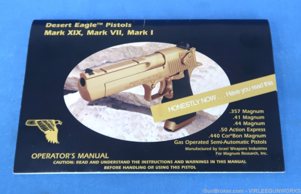 Magnum Research Desert Eagle 44 Mag 2 Barrel Combo IWI Made Box 2006-img-4