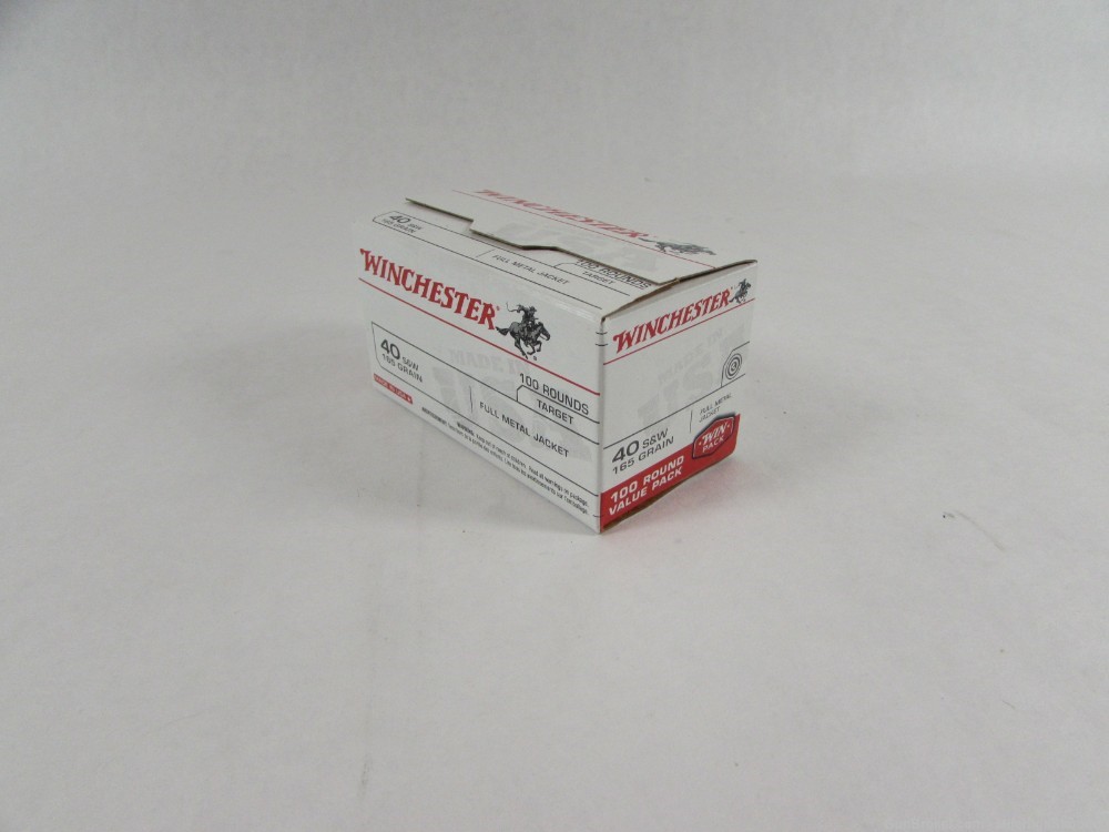Winchester USA40SWVP .40 S&W 165GR FMJ 5 100rd boxes 500rds-img-1