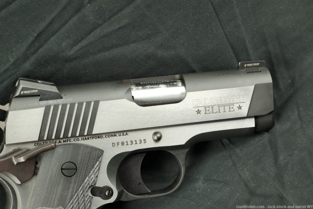  LIKE NEW, Colt Combat Elite Defender, 3", 9mm Series 80 Stainless  -img-5