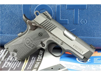  LIKE NEW, Colt Combat Elite Defender, 3", 9mm Series 80 Stainless  