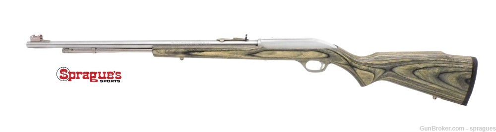 Marlin 60 Stainless Semi-Automatic Rifle 22" Laminated Stock 22LR -img-1
