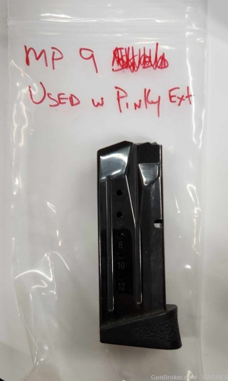 Pre Owned: Smith & Wesson M&P 9mm 12 Round Magazine -img-0