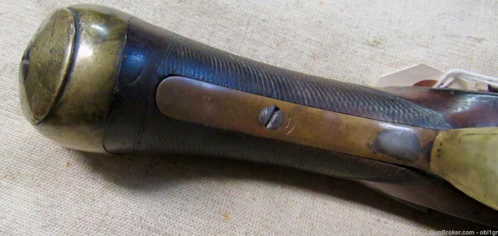 1830's British Flint Lock Pistol Collins London Swivel Ramrod .69 Cal-img-20