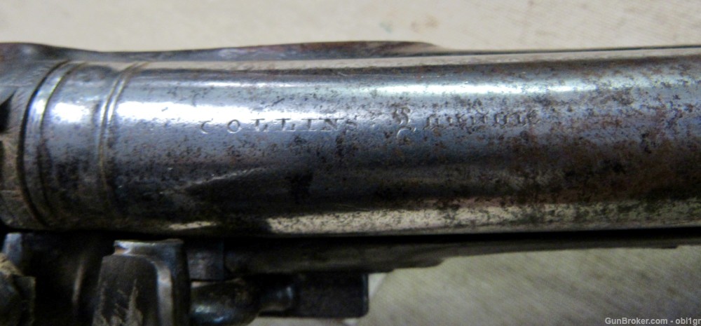 1830's British Flint Lock Pistol Collins London Swivel Ramrod .69 Cal-img-8