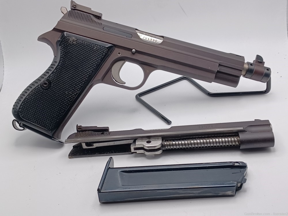 Very Rare Swiss SIG P210-5 “Target” Pistol 9mm with 22LR Conversion System -img-3