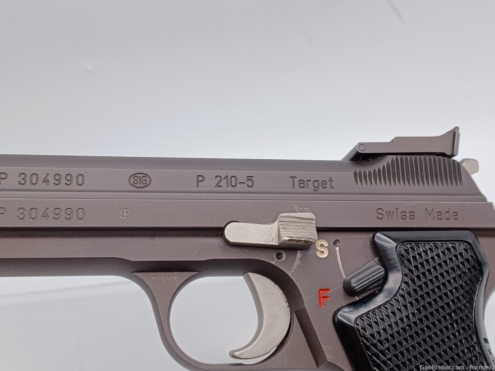 Very Rare Swiss SIG P210-5 “Target” Pistol 9mm with 22LR Conversion System -img-6