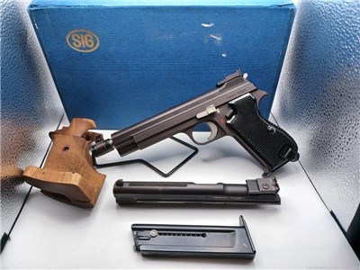 Very Rare Swiss SIG P210-5 “Target” Pistol 9mm with 22LR Conversion System 