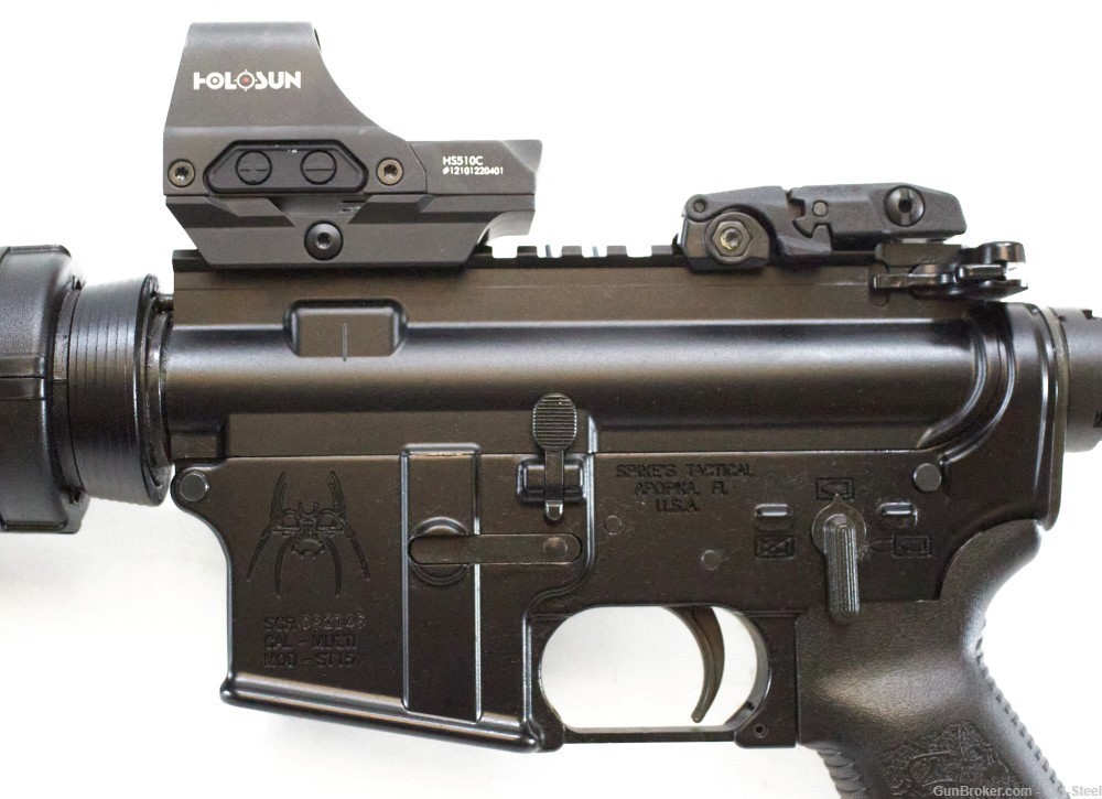 Spikes Tactical ST15 AR15 .223/556 Rifle Defense w/Mag+ Holosun-img-12