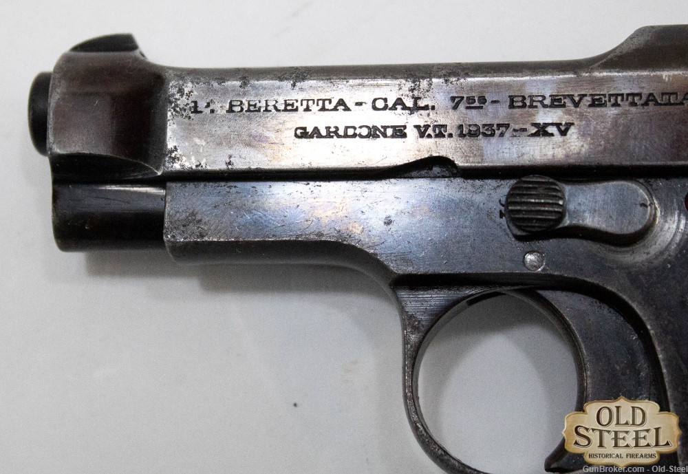 Beretta 1935 32 ACP Navy Pistol W/ Original Italian Navy Holster WW2 C&R-img-3