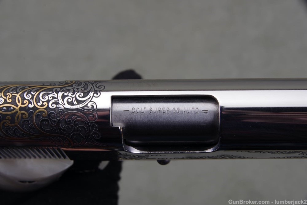 2007 Colt Custom 38 Super Factory Bright Stainless Engraved Lew Horton NIB-img-20