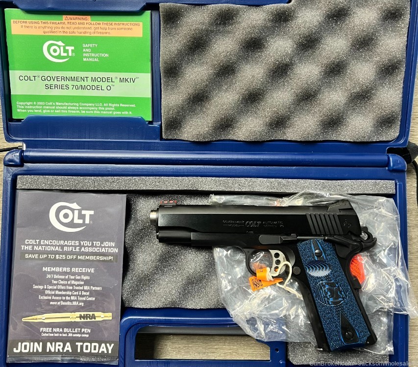 Colt 1911 Government Model .45 ACP competition series Blued Model 0-img-0