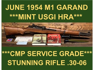 M1 GARAND CMP SERVICE GRADE HRA 1954 M-1 GARAND GORGEOUS RIFLE EXTRAS