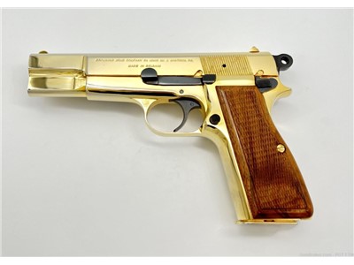 Browning Hi-Power T-Series Gold Plated *WOW* perhaps unfired RARE 1968 BHP