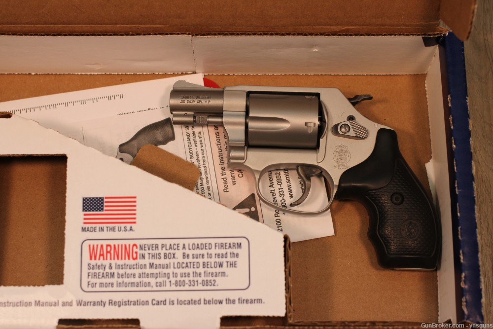 Smith & Wesson 637 Stainless .38 SPL +P 1.875” Barrel 5-Rounds-img-0