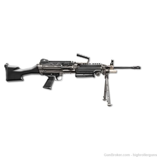 NEW FN M249S 18.5" 5.56 NATO RIFLE BLACK SEMI-AUTO BELT FED & 30RD-img-0