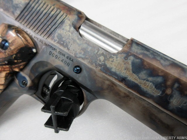 Ultra Rare Colt Delta Gold Cup 10mm Blued-Original Box, Mammoth Grips 05810-img-9