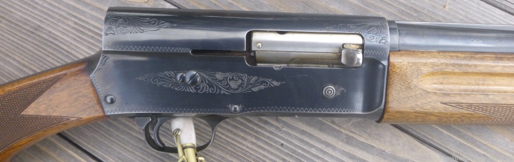 Browning A5 VR 12 Gauge Magnum Shotgun Belgium Ca 1972 -img-2
