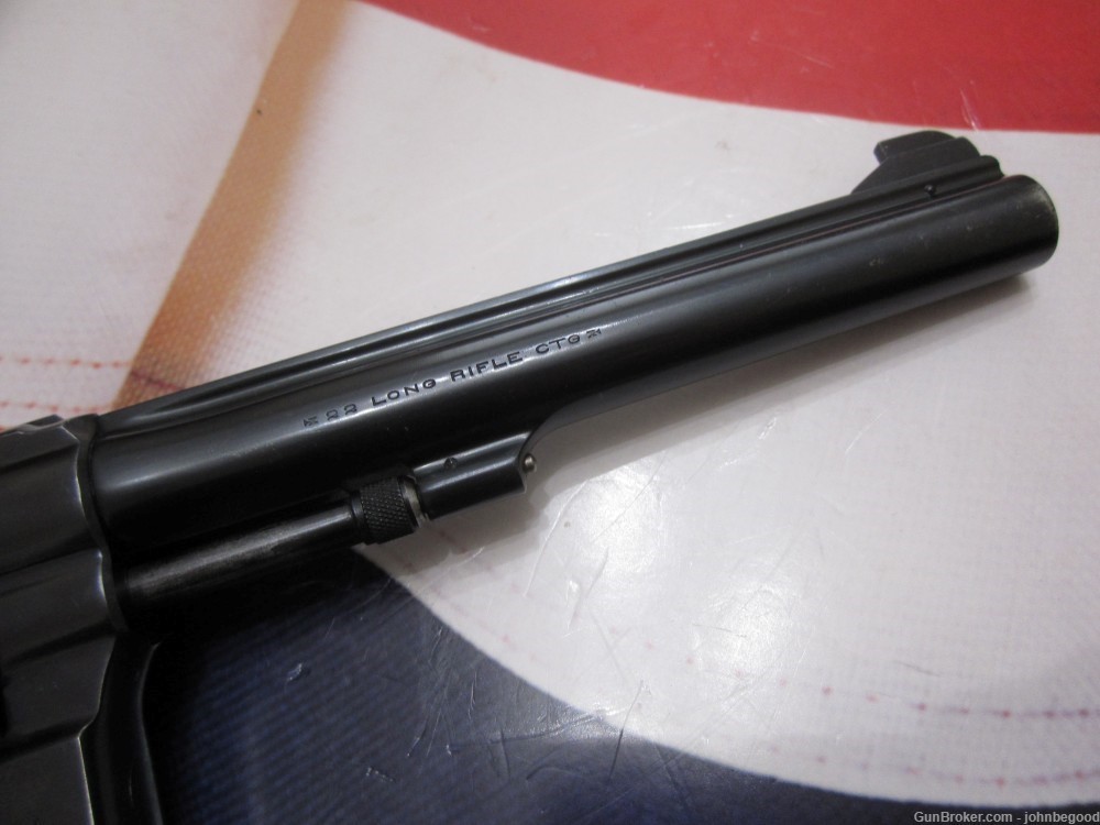 Beautiful Smith & Wesson K-22 .22lr 6" 1947 Revolver S&W K22 -img-3