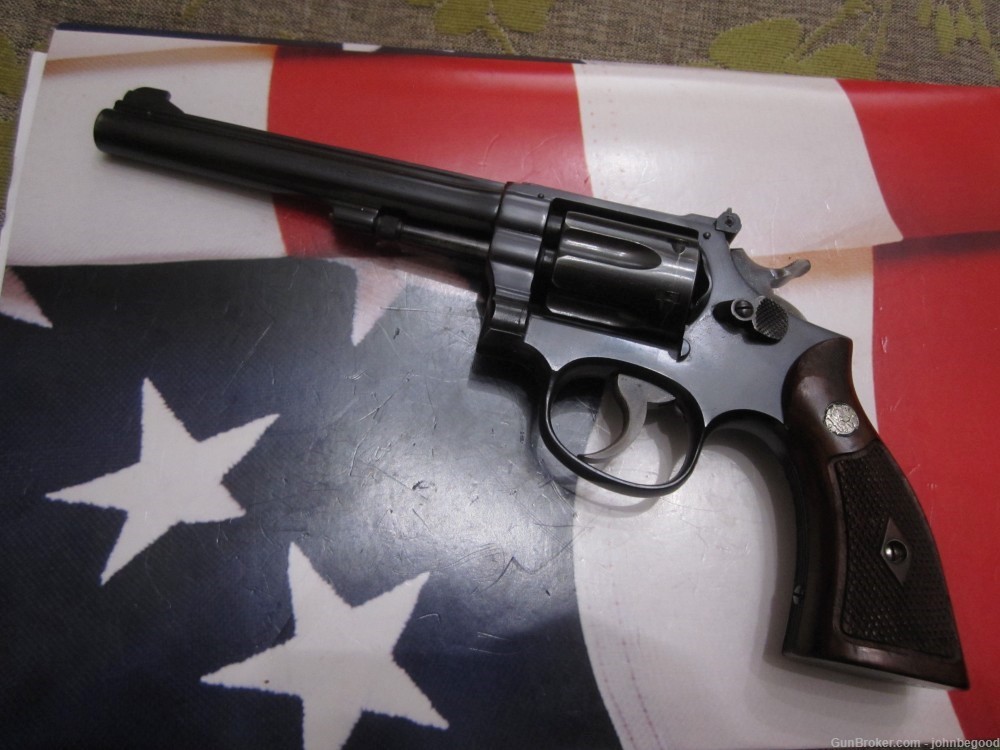 Beautiful Smith & Wesson K-22 .22lr 6" 1947 Revolver S&W K22 -img-4