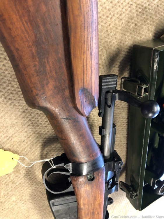 VERY NICE ENFIELD L42A1 SNIPER RIFLE  WITH SCOPE AND CRATE-img-39