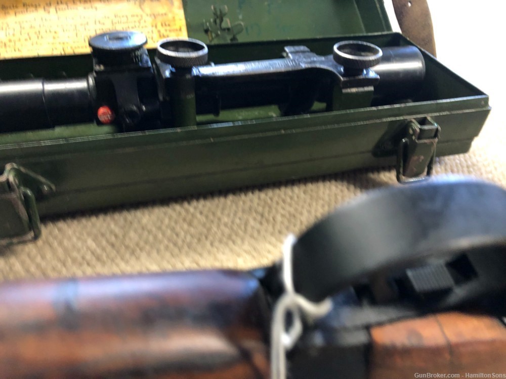 VERY NICE ENFIELD L42A1 SNIPER RIFLE  WITH SCOPE AND CRATE-img-47