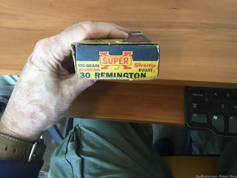 .30 Remington, Western SilverTip cartridges in Standing Bear box-img-1