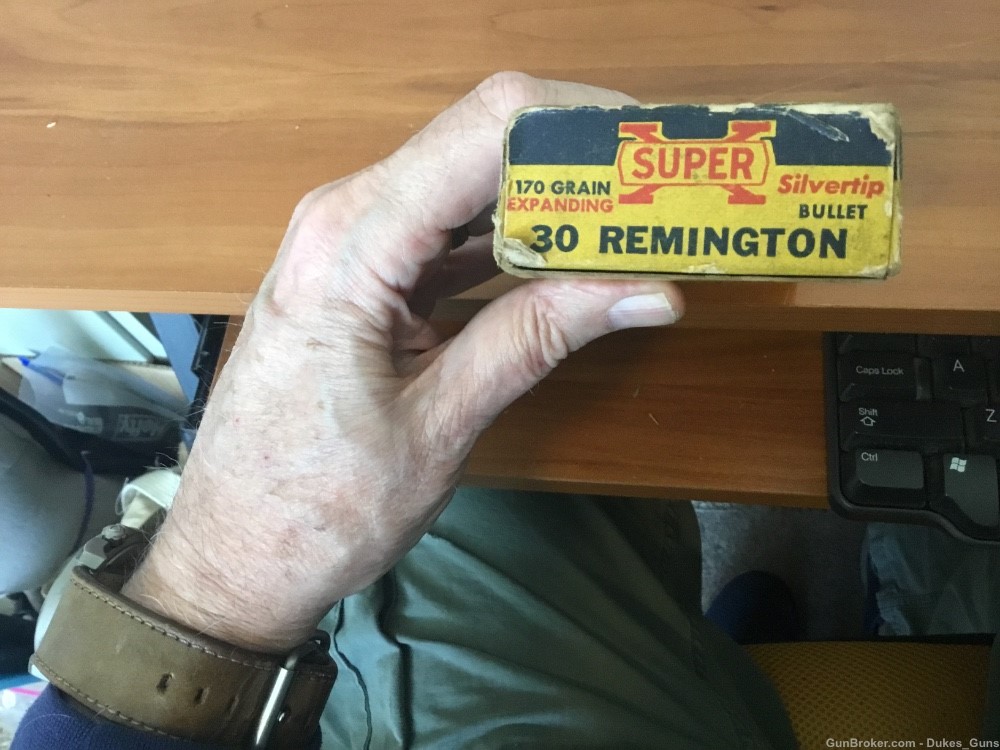 .30 Remington, Western SilverTip cartridges in Standing Bear box-img-2