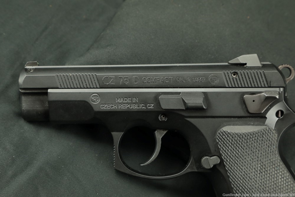 Czech CZ 75-D PCR Compact 3.5” 9mm Semi Auto Pistol W/ Case-img-7