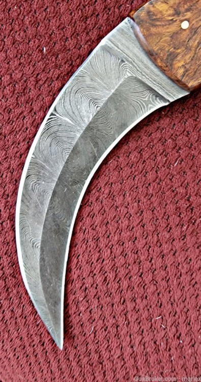 Damascus DUAL EDGED KARAMBIT knives -img-4