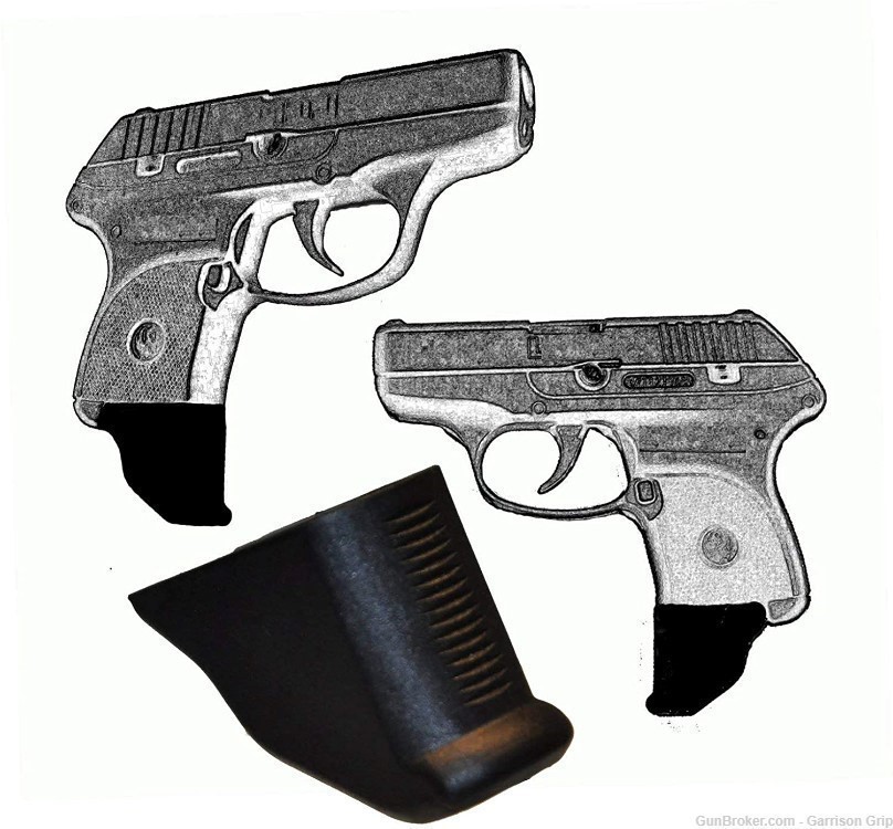Garrison Grip TWO 1.25 Inch Extensions Fit Ruger LCP 380 & LCP II  380 ONLY-img-0
