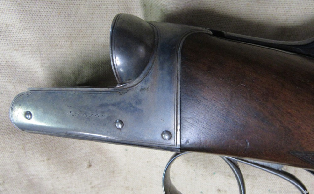 Elegant Cased Samuel Jackson Nottingham 12 Gauge Double Barrel Shotgun-img-11