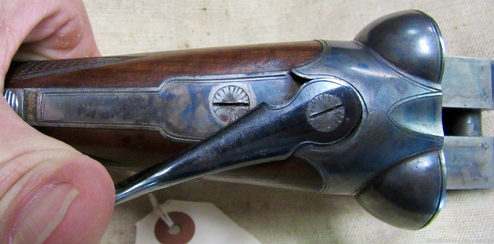 Elegant Cased Samuel Jackson Nottingham 12 Gauge Double Barrel Shotgun-img-7