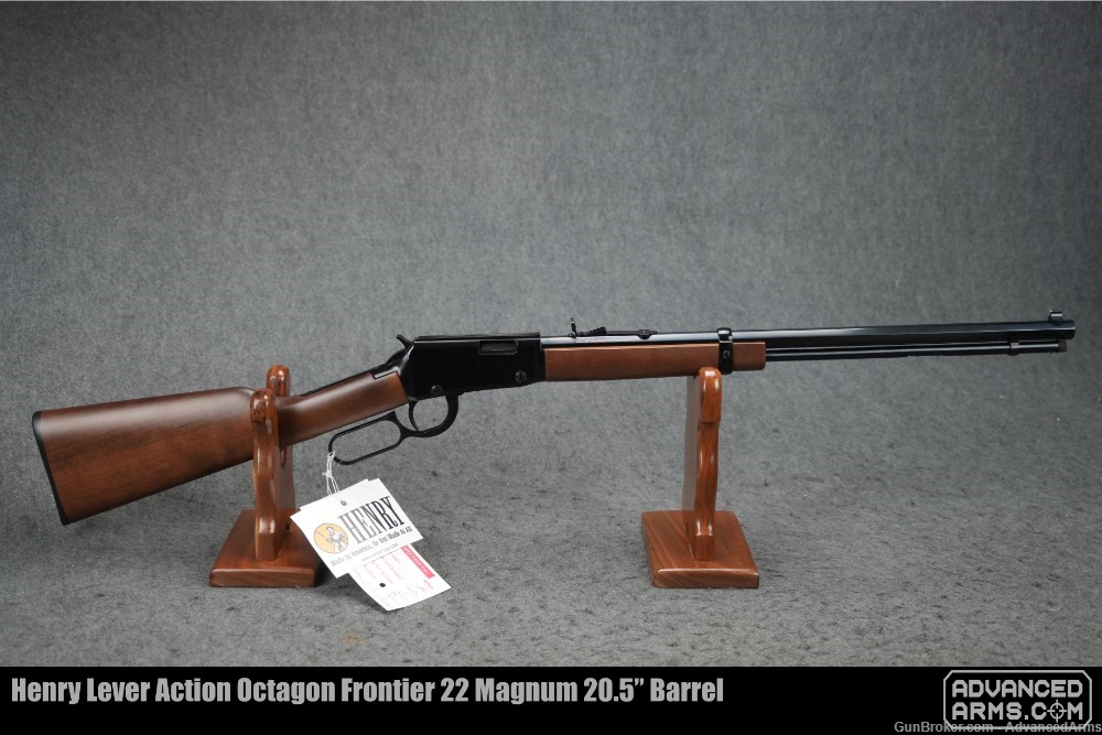 Henry Lever Action Octagon Frontier 22 Magnum 20.5” Barrel-img-0