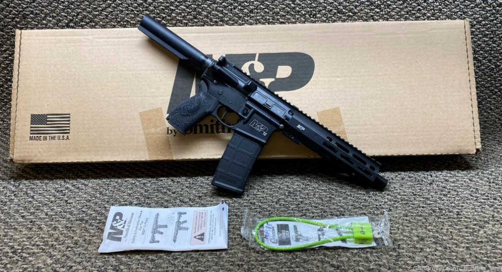 Smith & Wesson M&P15 Pistol 5.56 Black Finish 13320 7.5" BBL 30+1-img-0