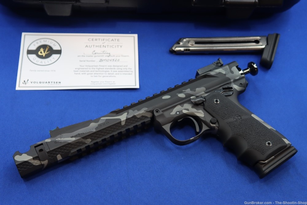 Volquartsen Model BLACK MAMBA CAMO Pistol 22LR 10RD 6" OPTICS READY OR NEW-img-1