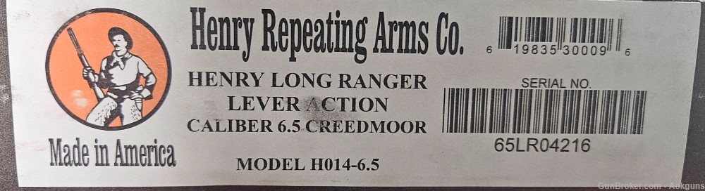 HENRY LONG RANGER 6.5 CREEDMOOR 22” BBL BLACK NEW IN BOX -img-4