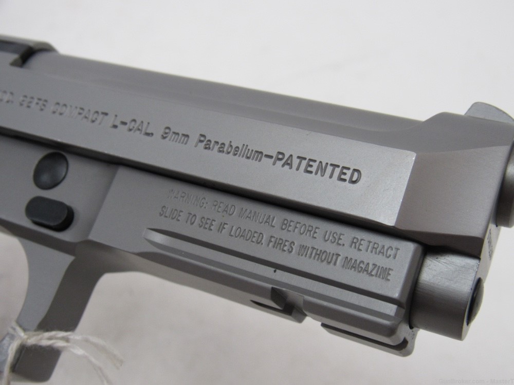  Beretta 92fs Compact L Inox / Stainless w/4.25"Brl $.01 Start No Reserve-img-19
