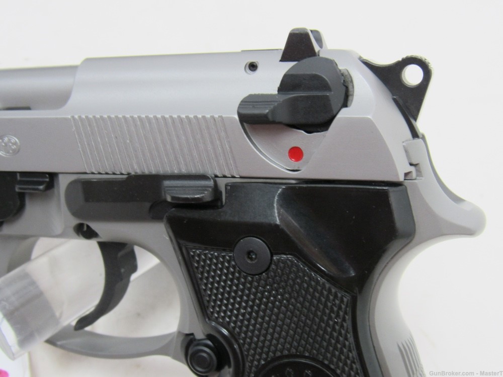  Beretta 92fs Compact L Inox / Stainless w/4.25"Brl $.01 Start No Reserve-img-3