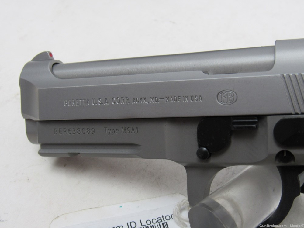  Beretta 92fs Compact L Inox / Stainless w/4.25"Brl $.01 Start No Reserve-img-2