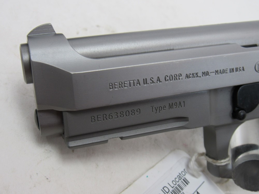  Beretta 92fs Compact L Inox / Stainless w/4.25"Brl $.01 Start No Reserve-img-1