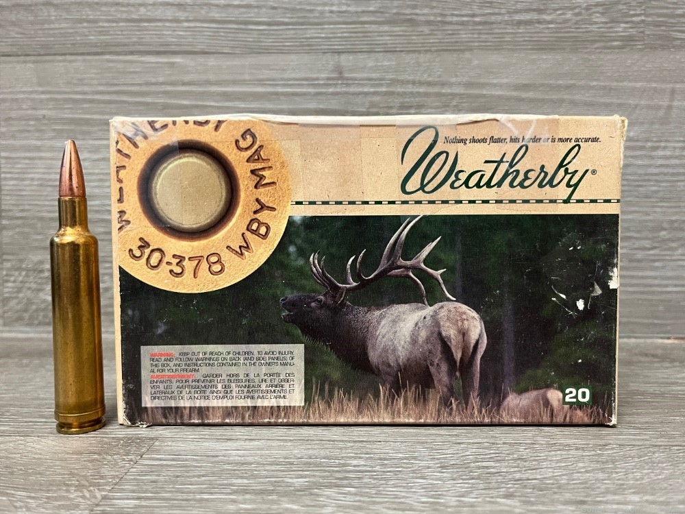 Weatherby .30-378 Weatherby Magnum,180 grain 30-378 wbymag, 40 total rounds-img-2