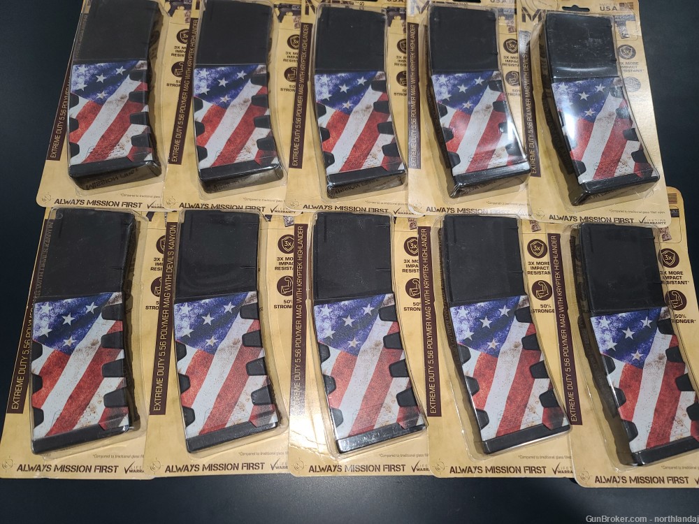 PENNY AUCTION (10) Mission First Tactical Flag Mags NO RESERVE-img-0