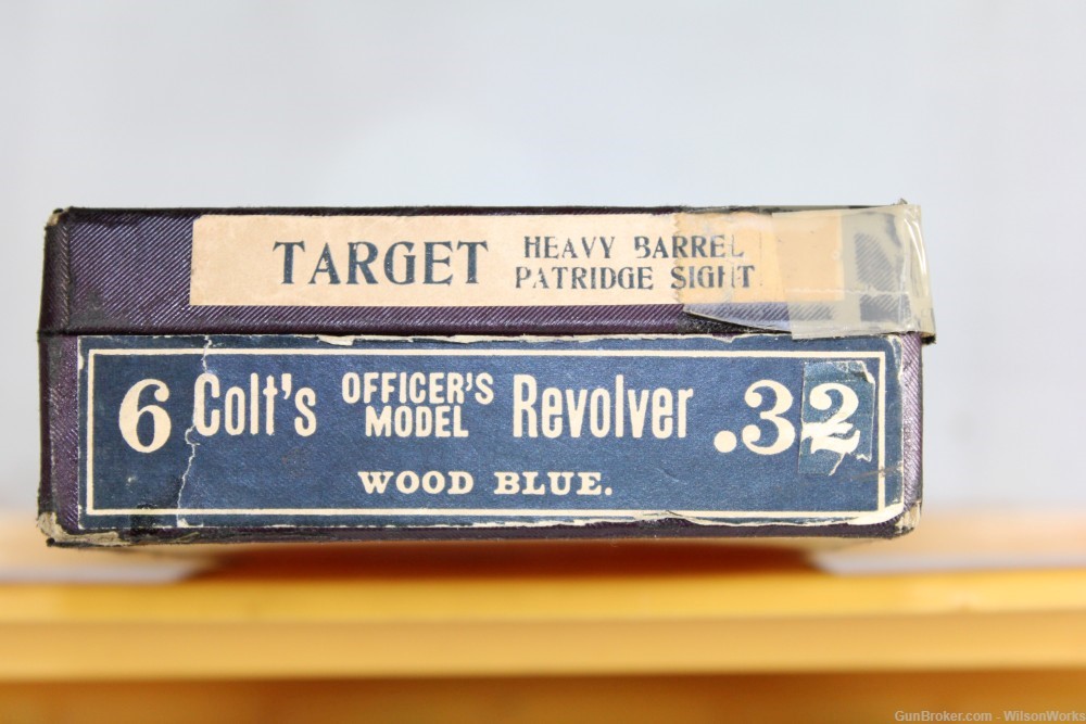 Colt Officers Model Cal .32 Heavy Barrel Made 1940 RARE Box Letter C&R-img-75