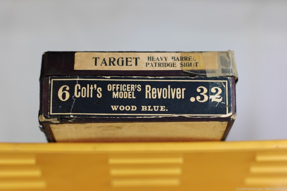 Colt Officers Model Cal .32 Heavy Barrel Made 1940 RARE Box Letter C&R-img-74