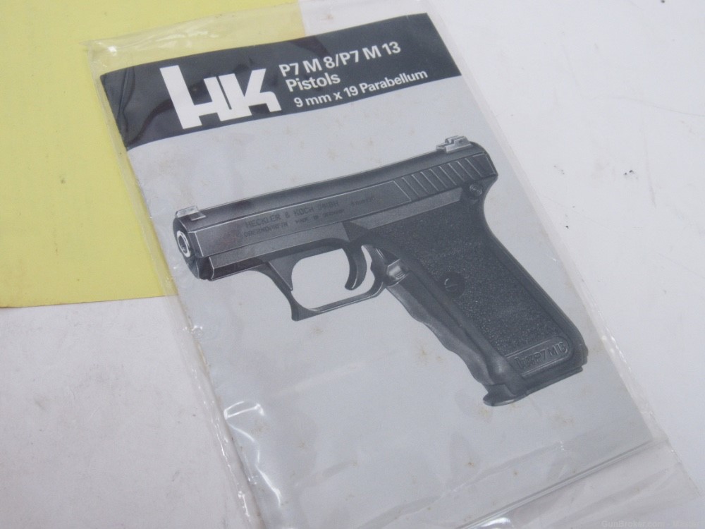 Outstanding HK P7 M8 w/2 Mags & Manual in Box Mfg 1985 No Reserve-img-29